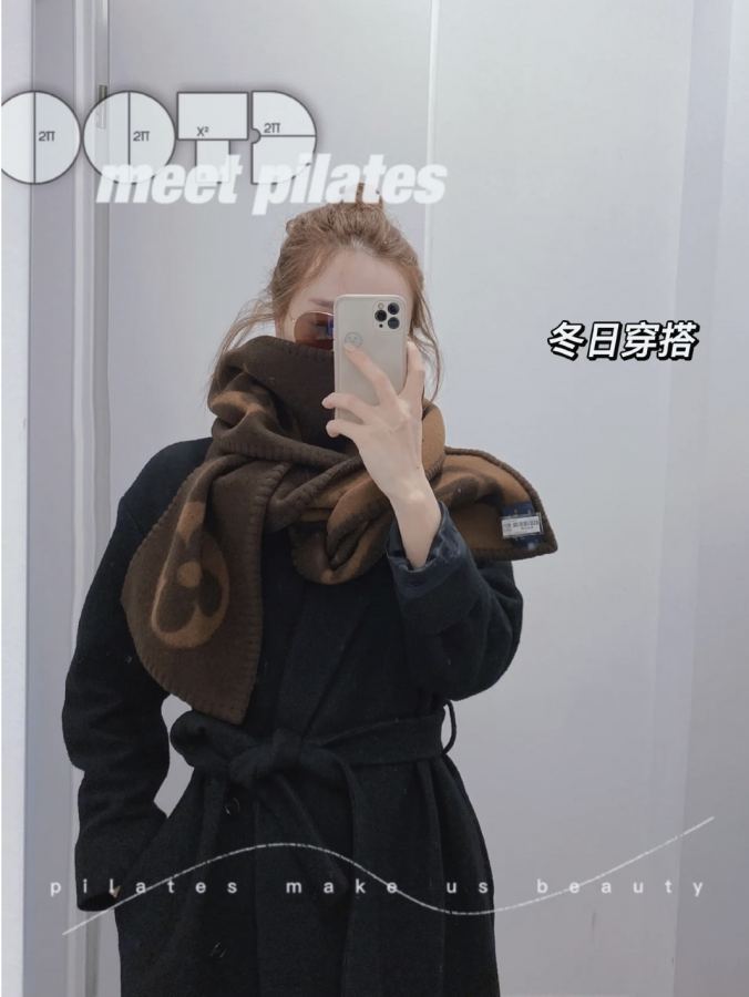 1:1 Replica LV scarf Graphical Damier LV — Premium Replica