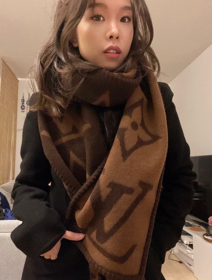 1:1 Replica LV scarf Graphical Damier LV — Premium Replica — photo 4