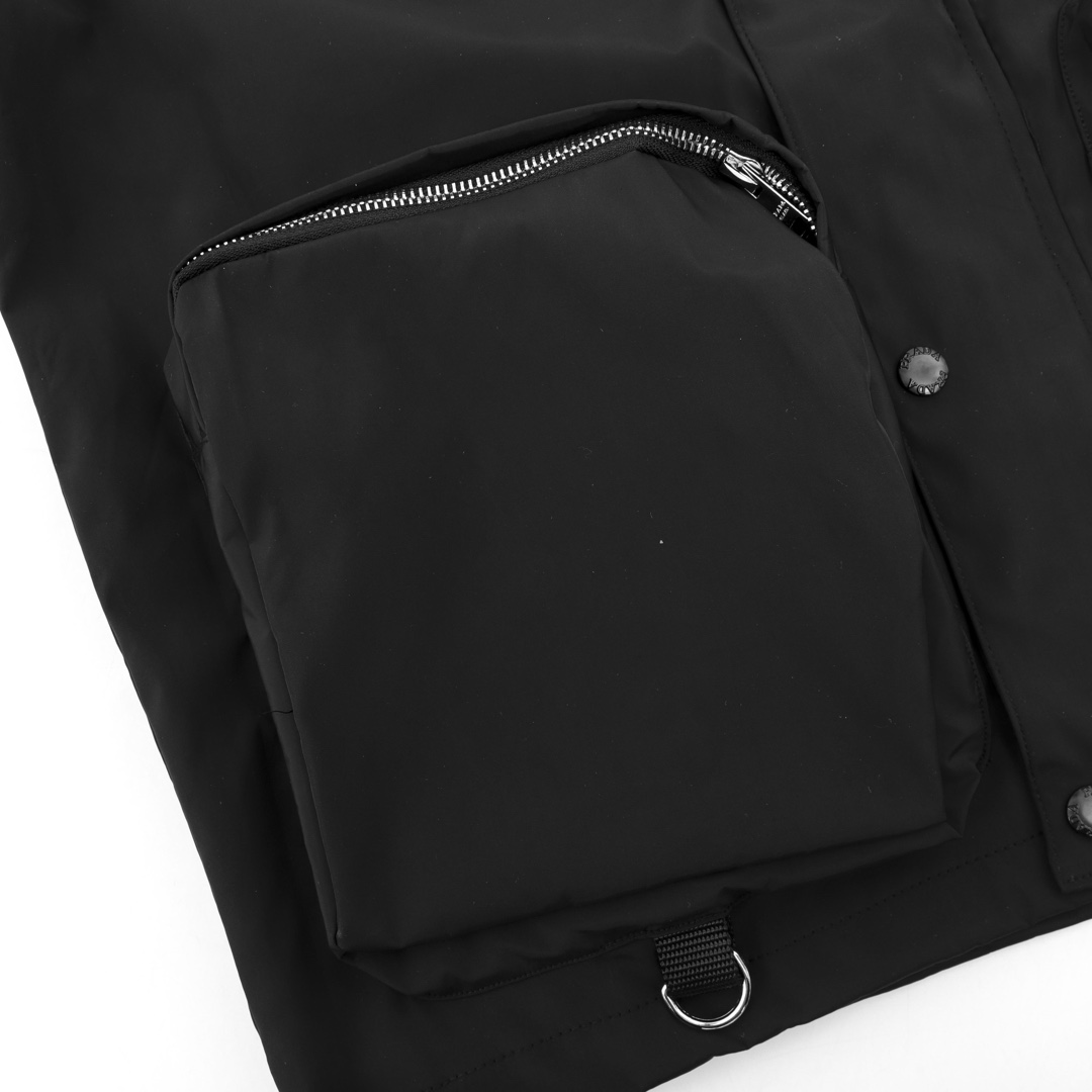 1:1 Replica Prada men Prada triangle logo multi-pocket hooded jacket — 1:1 Replica — photo 7