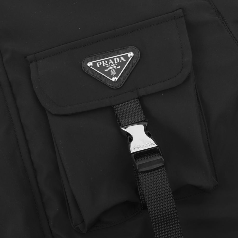 1:1 Replica Prada men Prada triangle logo multi-pocket hooded jacket — 1:1 Replica — photo 6