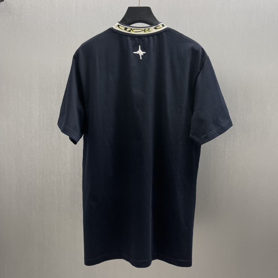 1:1 Replica Dior men CD short sleeves with threaded neckline — Premium Replica — photo 7