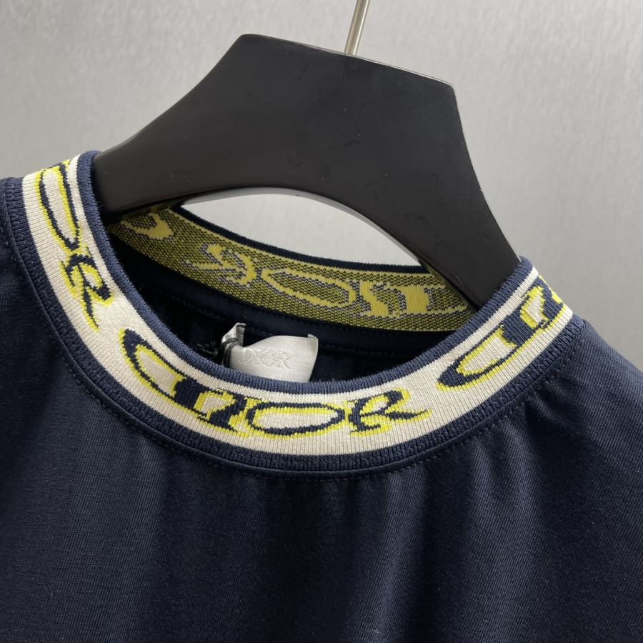 1:1 Replica Dior men CD short sleeves with threaded neckline — Premium Replica — photo 4