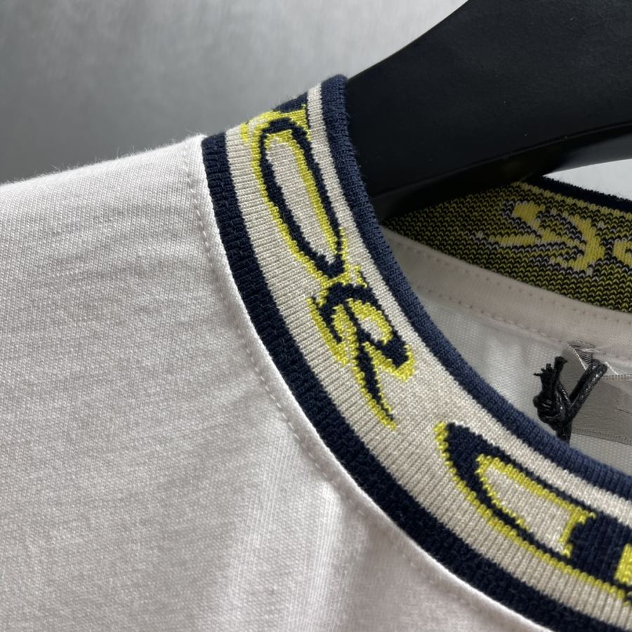 1:1 Replica Dior men CD short sleeves with threaded neckline — AAA Quality Replica — photo 5
