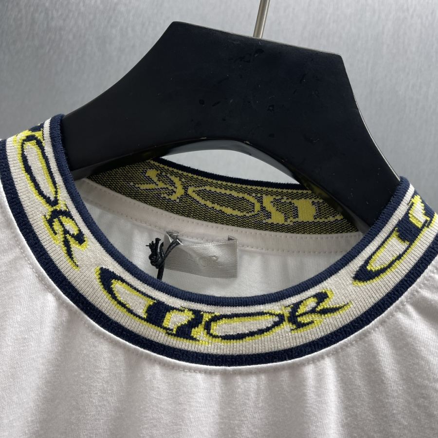 1:1 Replica Dior men CD short sleeves with threaded neckline — AAA Quality Replica — photo 4