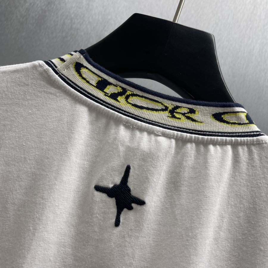 1:1 Replica Dior men CD short sleeves with threaded neckline — AAA Quality Replica — photo 6