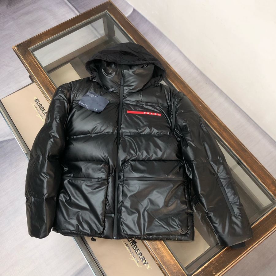 1:1 Replica Prada down jacket black technology laminated two-in-one down jacket, sleeves removable, 90 white — 1:1 Replica — photo 2