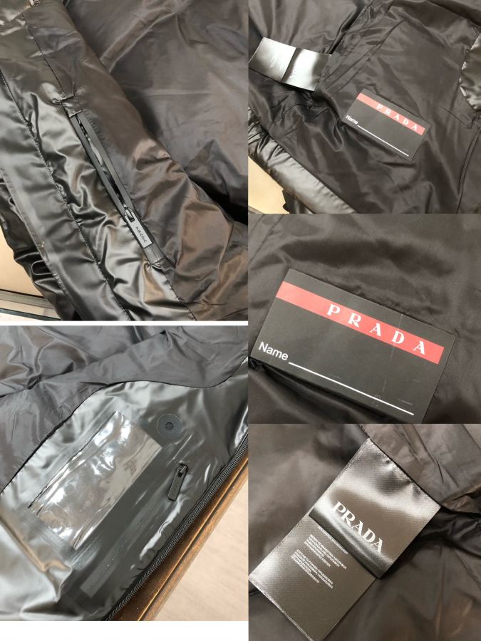1:1 Replica Prada down jacket black technology laminated two-in-one down jacket, sleeves removable, 90 white — 1:1 Replica — photo 8
