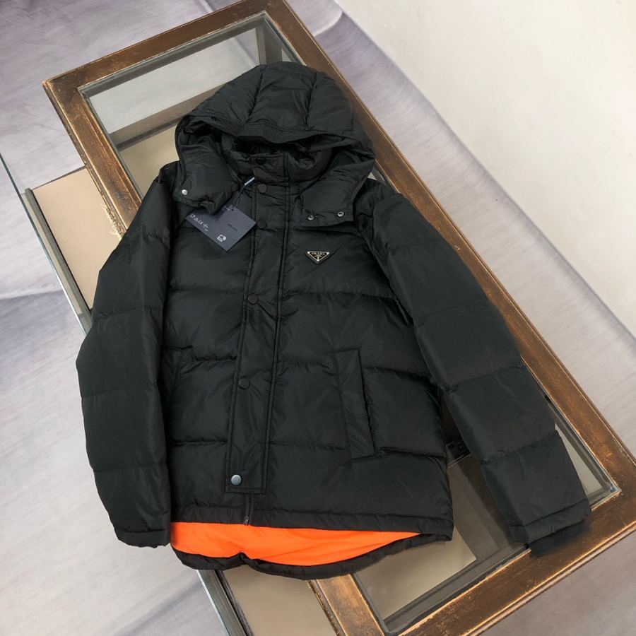 1:1 Replica Prada down jacket, PRA*DA Prada 2025 simple and light men's hooded down jacket hat disassemb — Premium Replica — photo 2