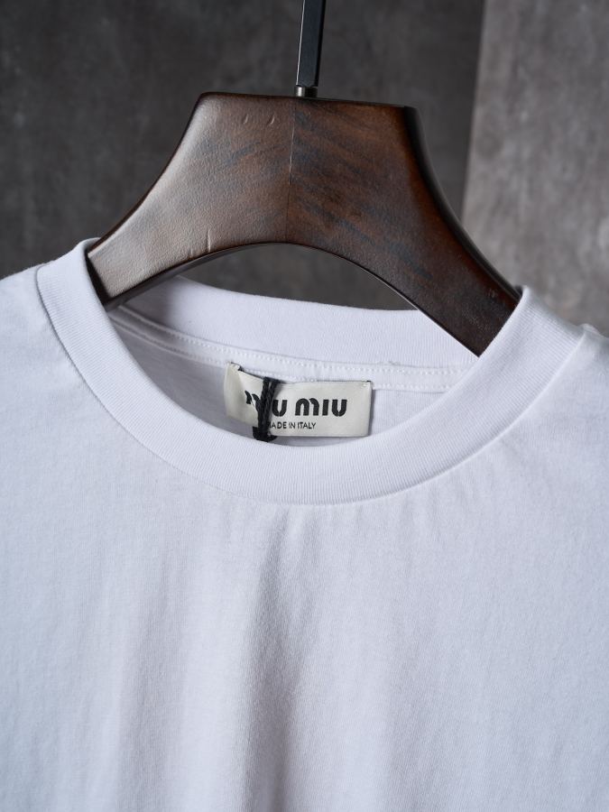1:1 Replica MIUMIU men MIU/ LOGO T — AAA Quality Replica — photo 4