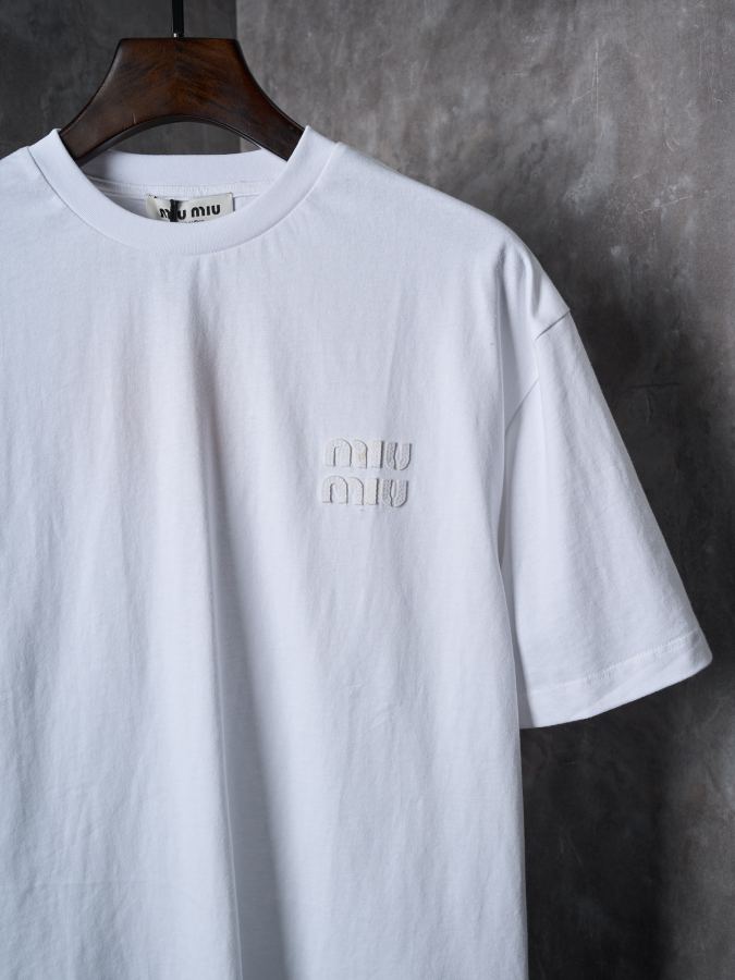 1:1 Replica MIUMIU men MIU/ LOGO T — AAA Quality Replica — photo 6