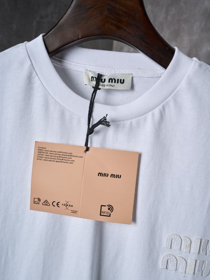 1:1 Replica MIUMIU men MIU/ LOGO T — AAA Quality Replica — photo 5