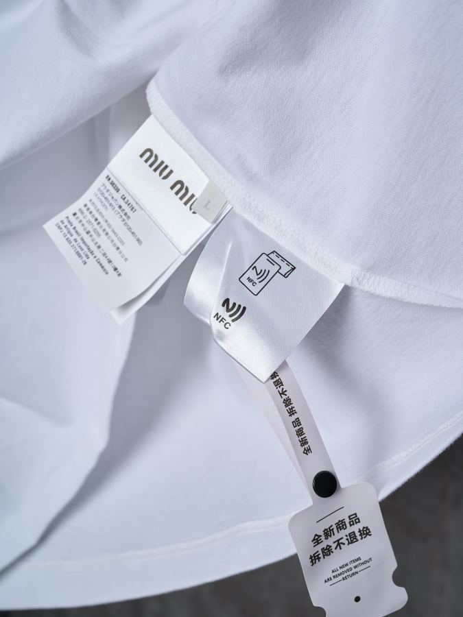 1:1 Replica MIUMIU men MIU/ LOGO T — AAA Quality Replica — photo 8