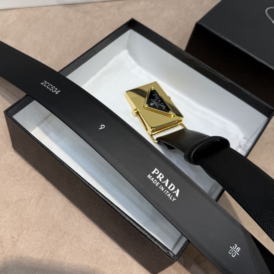 1:1 Replica Prada belt PRADAPRADA 3 4cm — 1:1 Replica — photo 7