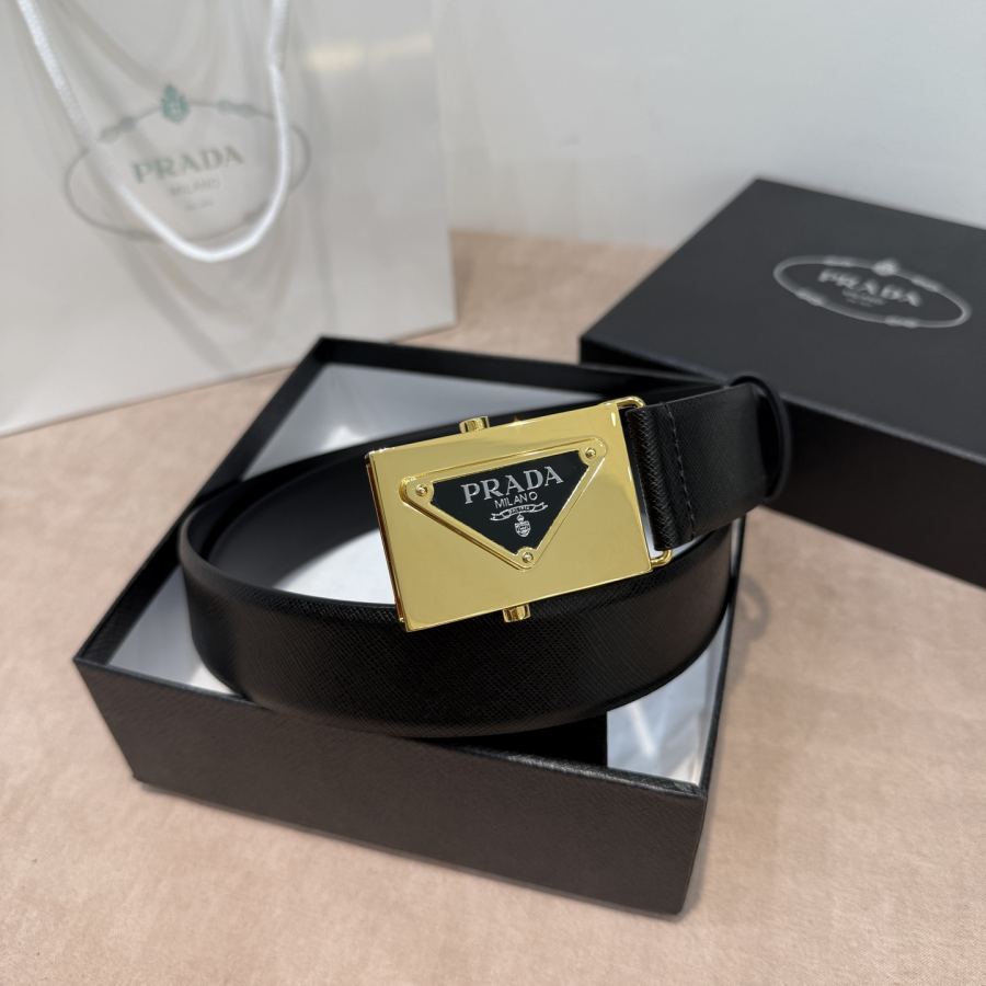 1:1 Replica Prada belt PRADAPRADA 3 4cm — 1:1 Replica