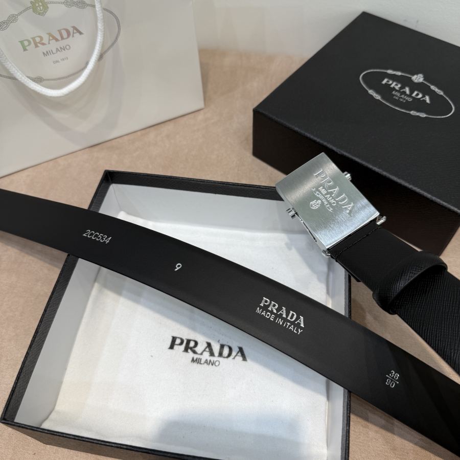 1:1 Replica Prada belt PRADA 3.4cm — AAA Quality Replica — photo 7