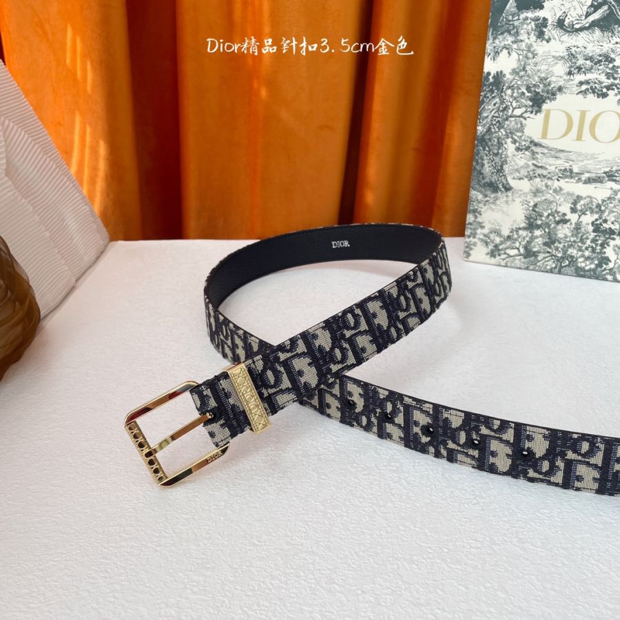 1:1 Replica Dior belt Dior “DIOR” 3.5cm — AAA Quality Replica — photo 3