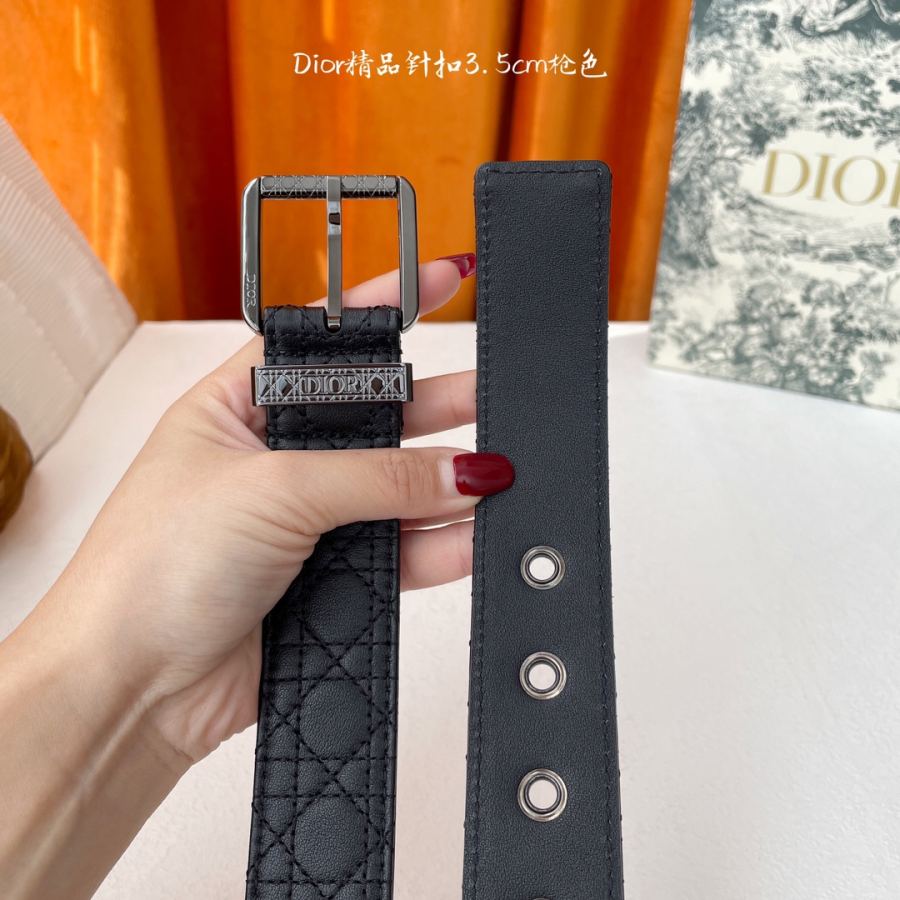 1:1 Replica Dior belt Dior “DIOR” 3.5cm — Premium Replica — photo 4