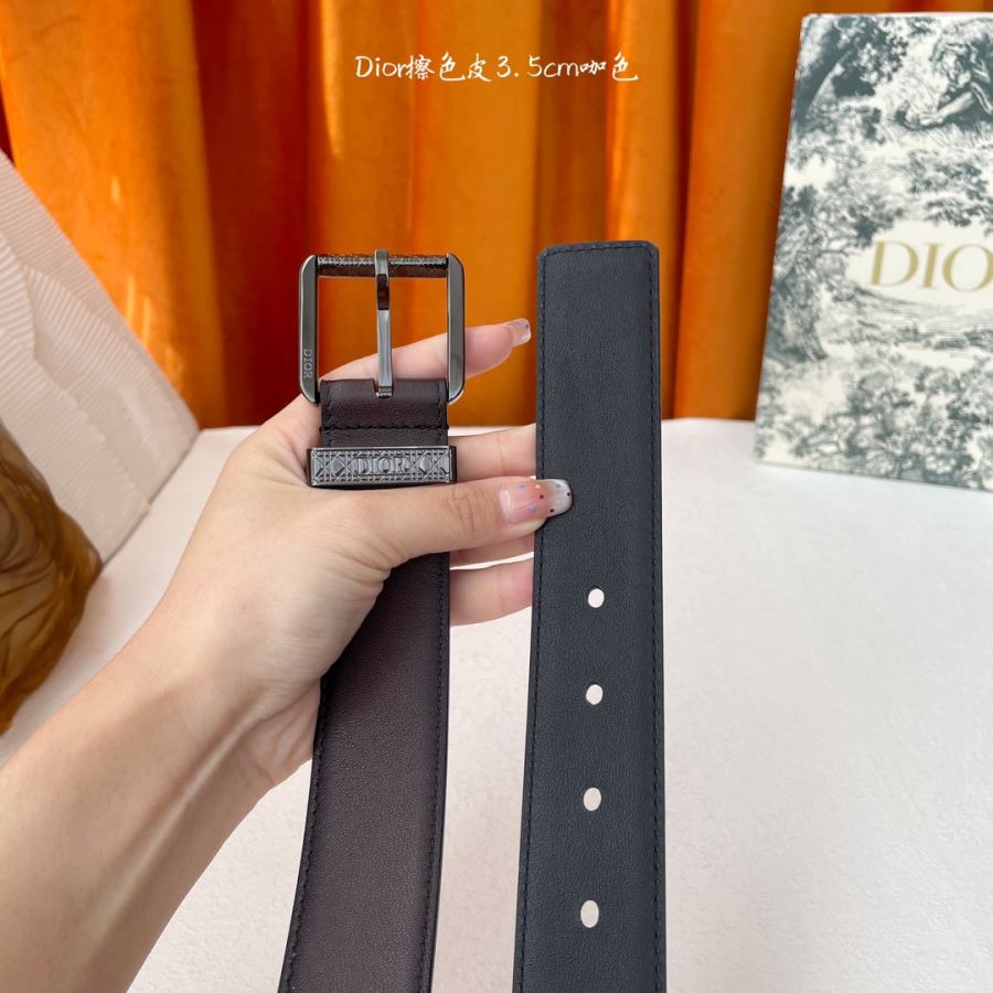 1:1 Replica Dior belt Dior “DIOR” 3.5cm — AAA Quality Replica — photo 4