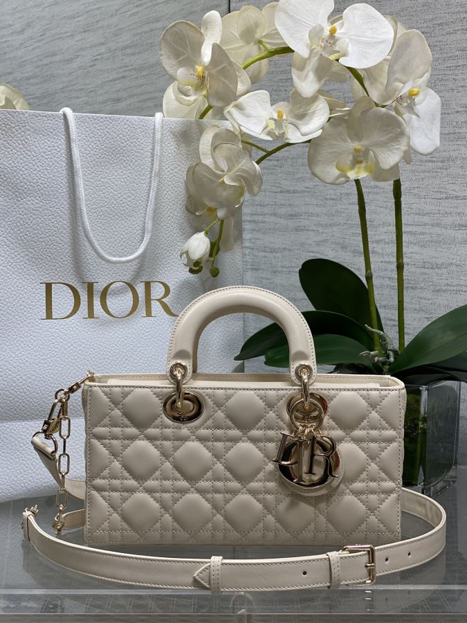 1:1 Replica Dior bag 𝐃-𝐉𝐨𝐲 Light ivory latest color — AAA Quality Replica