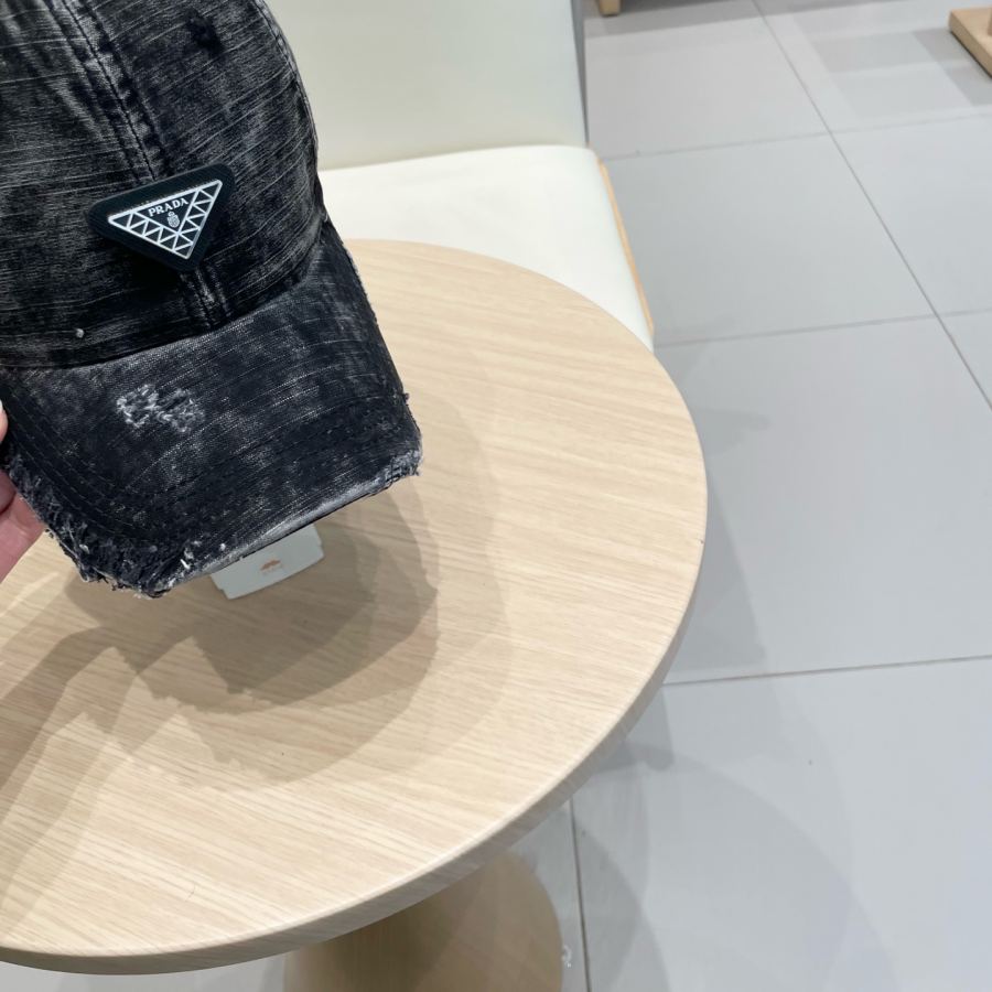 1:1 Replica prada hat Prada high inverted triangle baseball cap — 1:1 Replica — photo 4