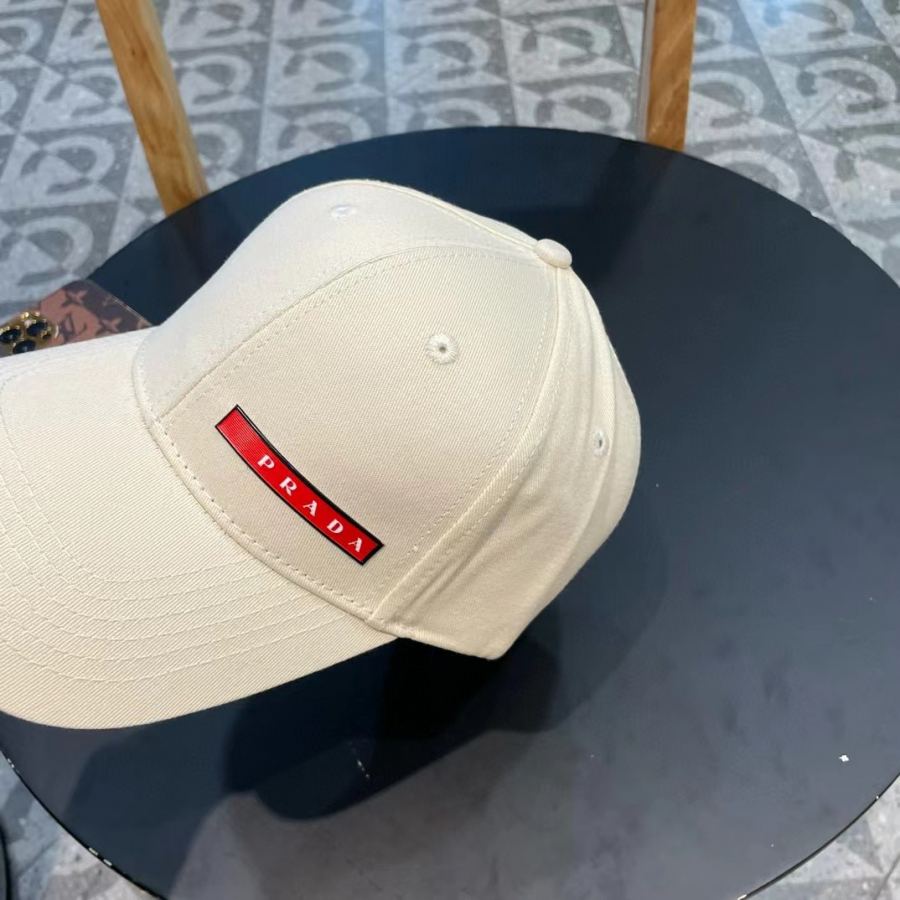 1:1 Replica prada hat Prada classic triangle logo baseball cap — AAA Quality Replica — photo 9