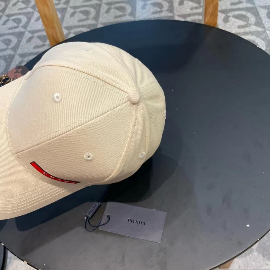1:1 Replica prada hat Prada classic triangle logo baseball cap — AAA Quality Replica — photo 6