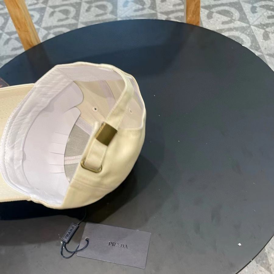 1:1 Replica prada hat Prada classic triangle logo baseball cap — AAA Quality Replica — photo 7