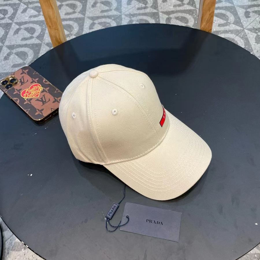 1:1 Replica prada hat Prada classic triangle logo baseball cap — AAA Quality Replica — photo 3