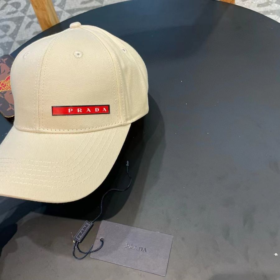 1:1 Replica prada hat Prada classic triangle logo baseball cap — AAA Quality Replica — photo 4