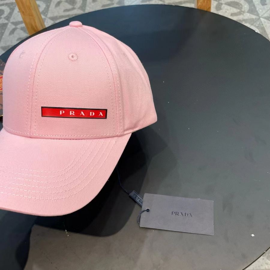 1:1 Replica prada hat Prada classic triangle logo baseball cap — AAA Quality Replica — photo 4