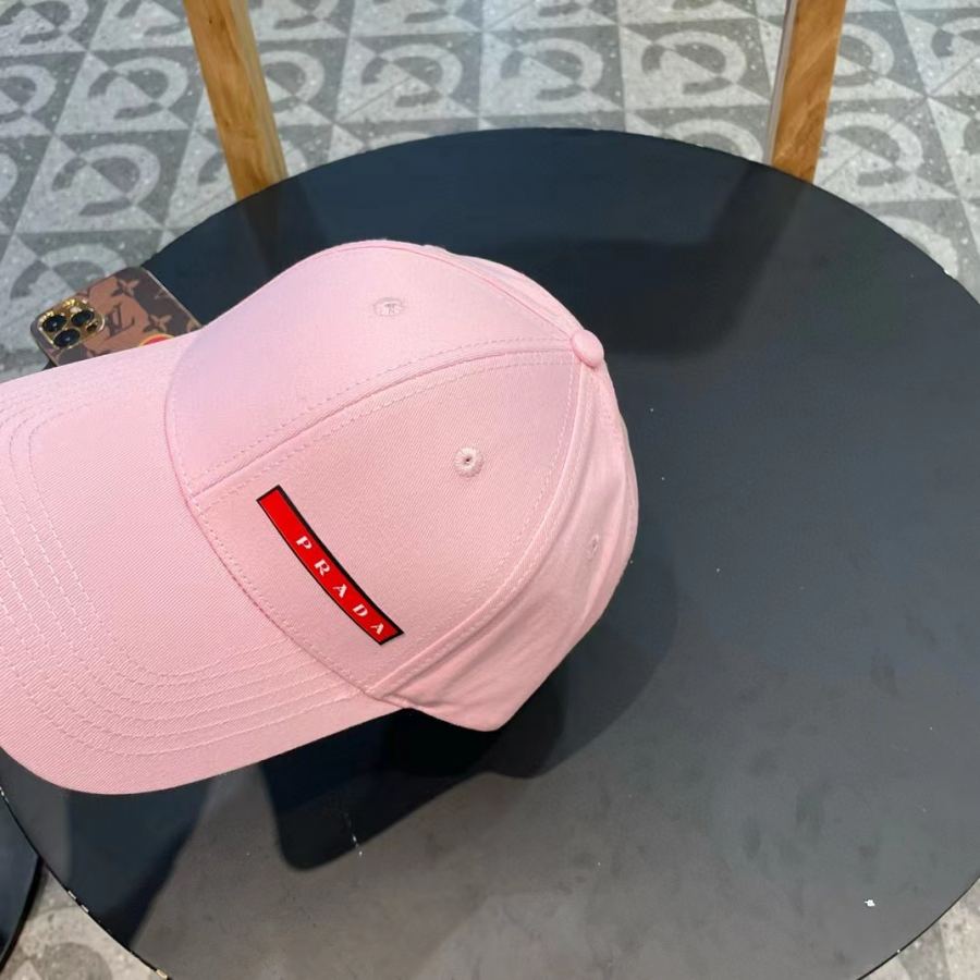 1:1 Replica prada hat Prada classic triangle logo baseball cap — AAA Quality Replica — photo 9