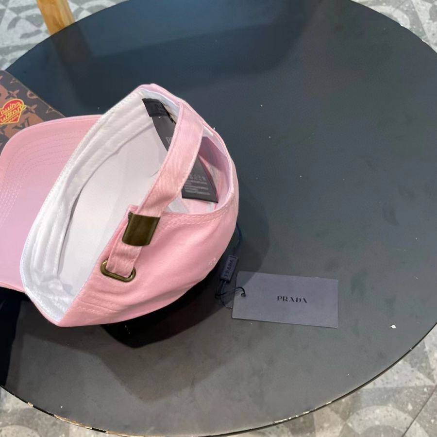 1:1 Replica prada hat Prada classic triangle logo baseball cap — AAA Quality Replica — photo 7