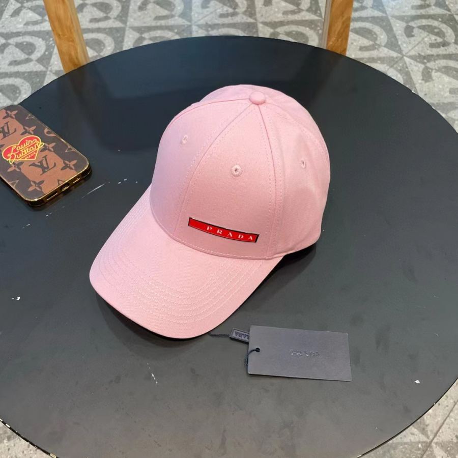 1:1 Replica prada hat Prada classic triangle logo baseball cap — AAA Quality Replica — photo 2