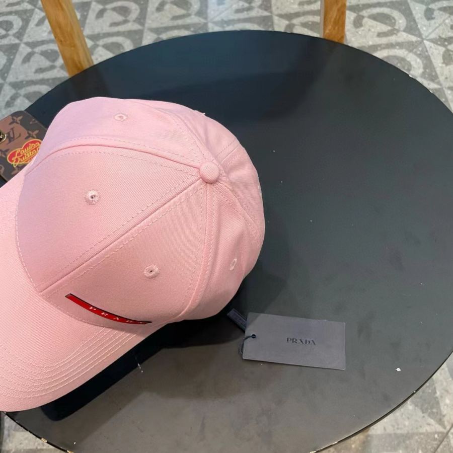 1:1 Replica prada hat Prada classic triangle logo baseball cap — AAA Quality Replica — photo 6