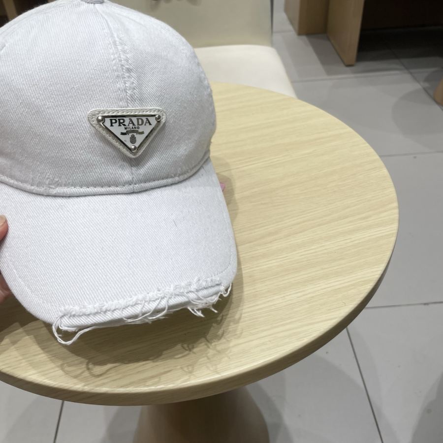 1:1 Replica prada hat Prada classic triangle logo baseball cap — Premium Replica — photo 4