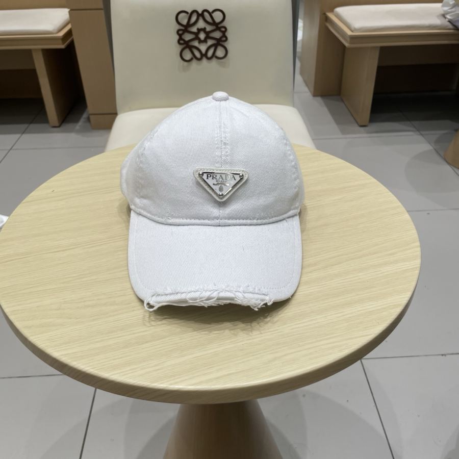 1:1 Replica prada hat Prada classic triangle logo baseball cap — Premium Replica