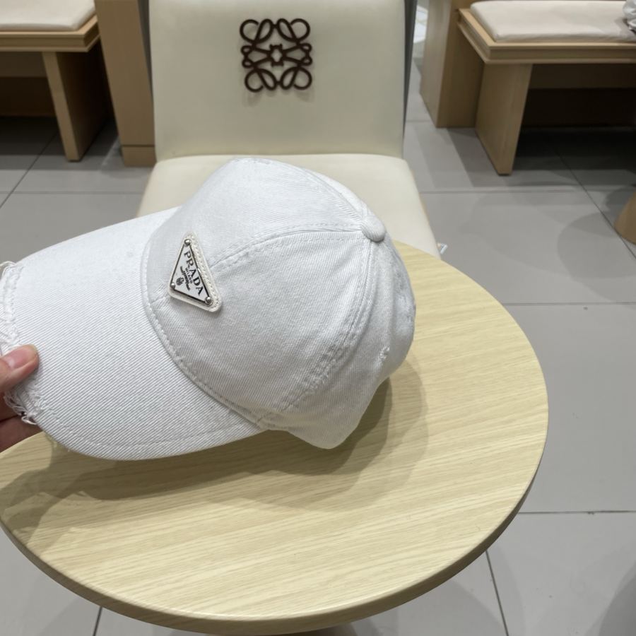 1:1 Replica prada hat Prada classic triangle logo baseball cap — Premium Replica — photo 6