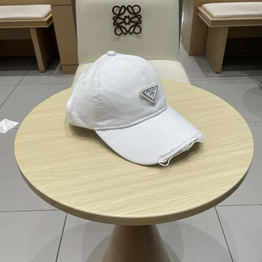 1:1 Replica prada hat Prada classic triangle logo baseball cap — Premium Replica — photo 3