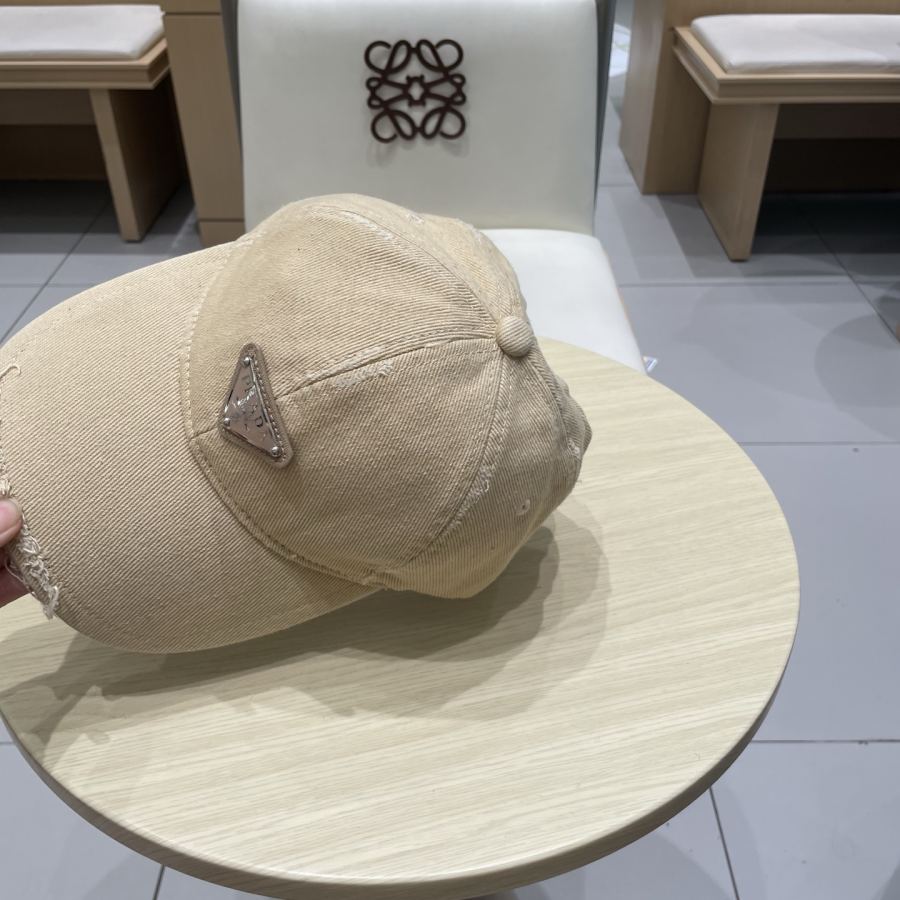 1:1 Replica prada hat Prada classic triangle logo baseball cap — AAA Quality Replica — photo 6