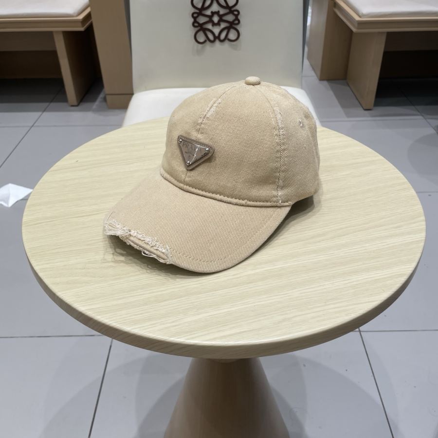 1:1 Replica prada hat Prada classic triangle logo baseball cap — AAA Quality Replica — photo 2