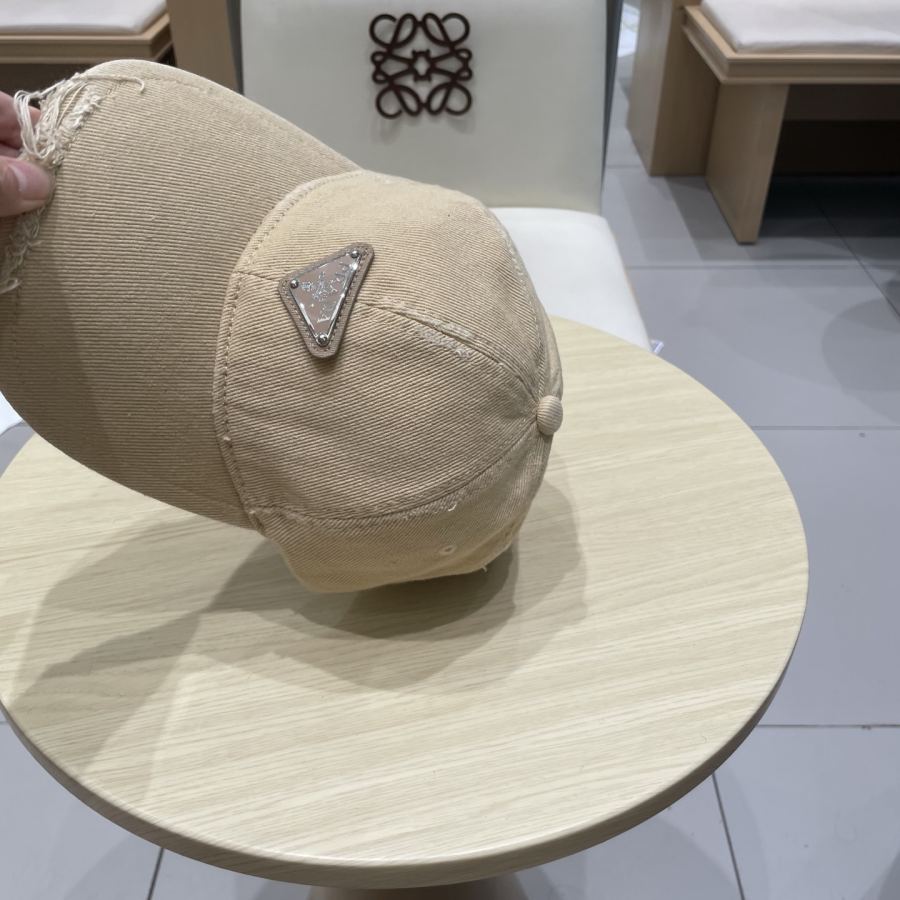 1:1 Replica prada hat Prada classic triangle logo baseball cap — AAA Quality Replica — photo 7