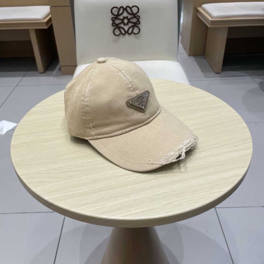 1:1 Replica prada hat Prada classic triangle logo baseball cap — AAA Quality Replica — photo 3