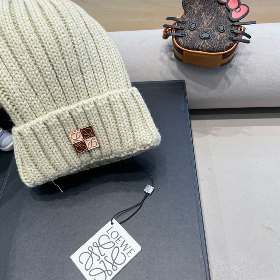 1:1 Replica Loewe hat early autumn simple knitted beanie, plush material, very versatile — Premium Replica — photo 4