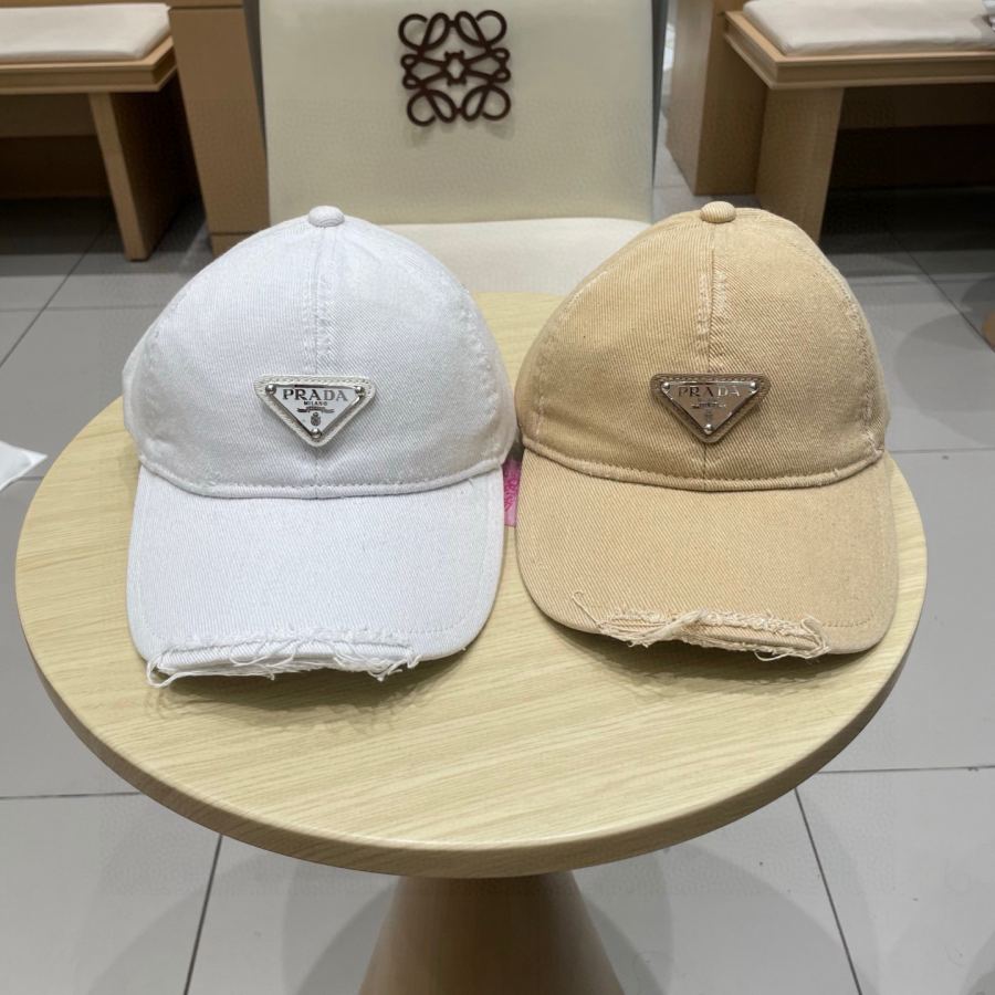 1:1 Replica prada hat Prada classic triangle logo baseball cap — AAA Quality Replica — photo 5