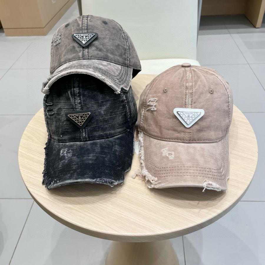1:1 Replica prada hat Prada high inverted triangle baseball cap — 1:1 Replica — photo 5