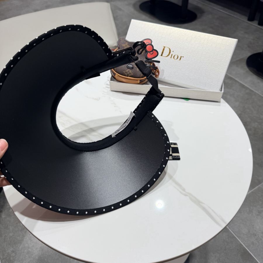 1:1 Replica dior hat Dior raffia hollow top sunhat — AAA Quality Replica — photo 7