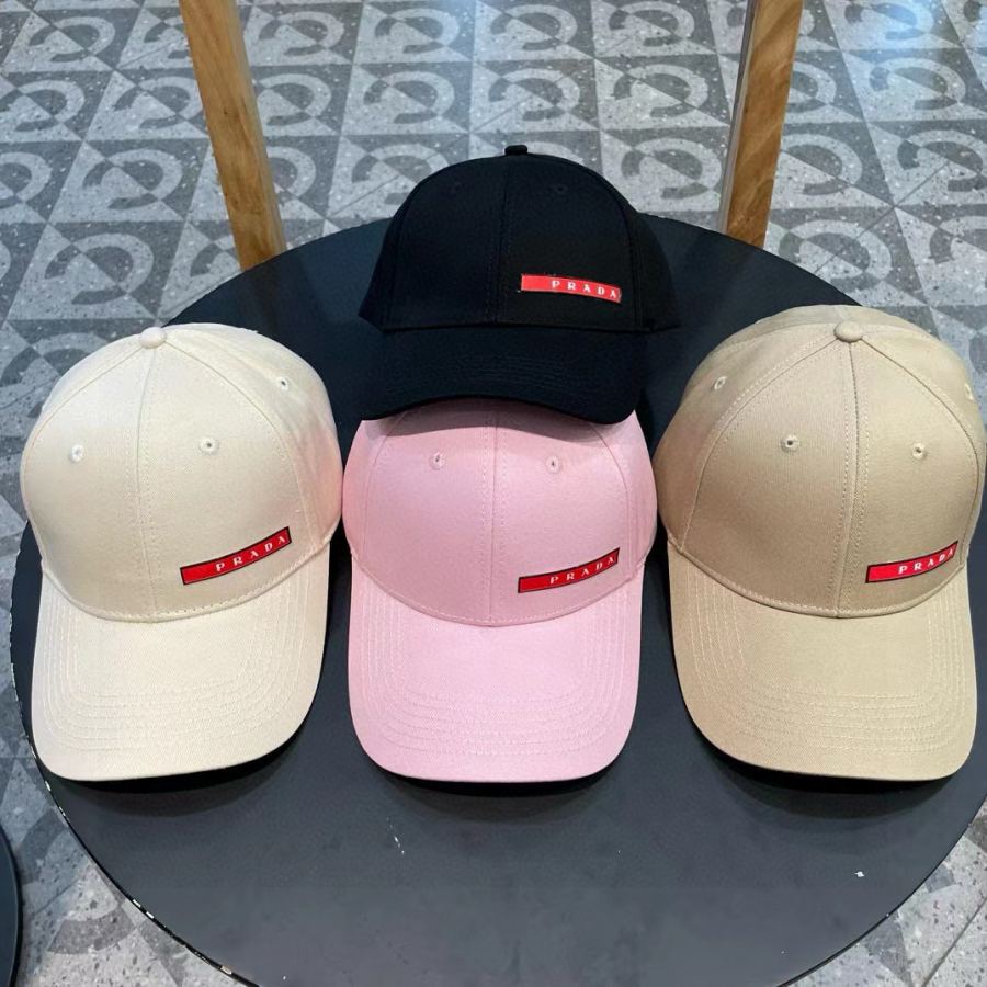 1:1 Replica prada hat Prada classic triangle logo baseball cap — AAA Quality Replica — photo 5