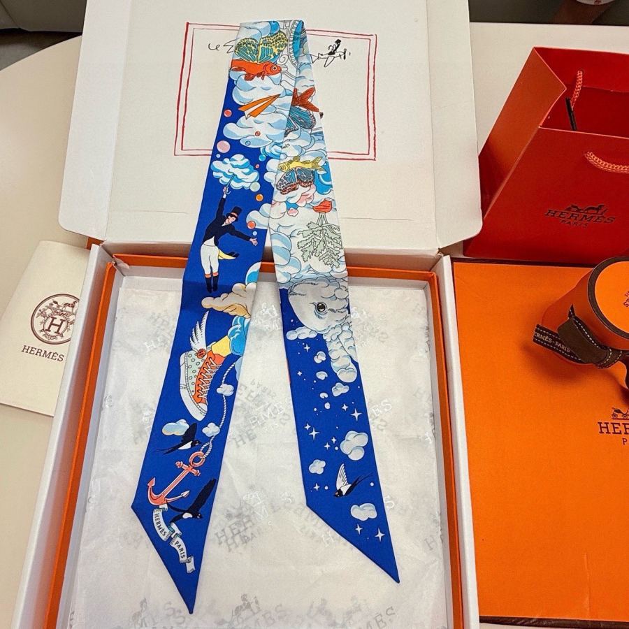 1:1 Replica Hermes Scarf Hermes “ ”Twilly — AAA Quality Replica — photo 4