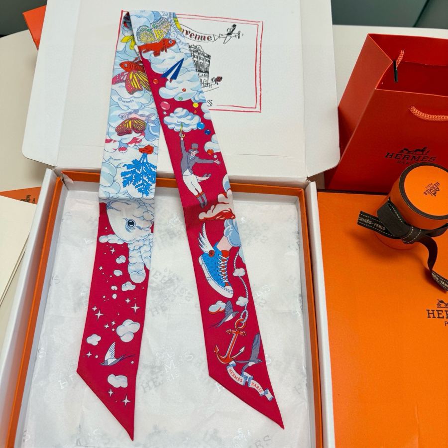 1:1 Replica Hermes Scarf Hermes “ ”Twilly — Premium Replica — photo 4
