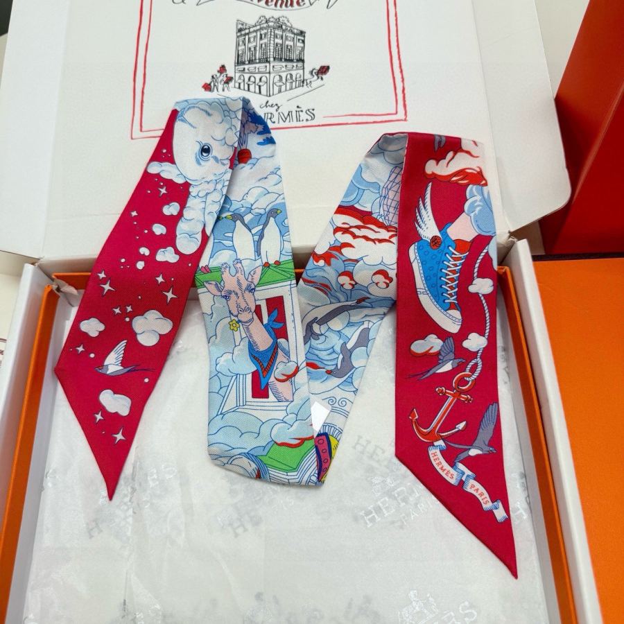 1:1 Replica Hermes Scarf Hermes “ ”Twilly — Premium Replica — photo 6